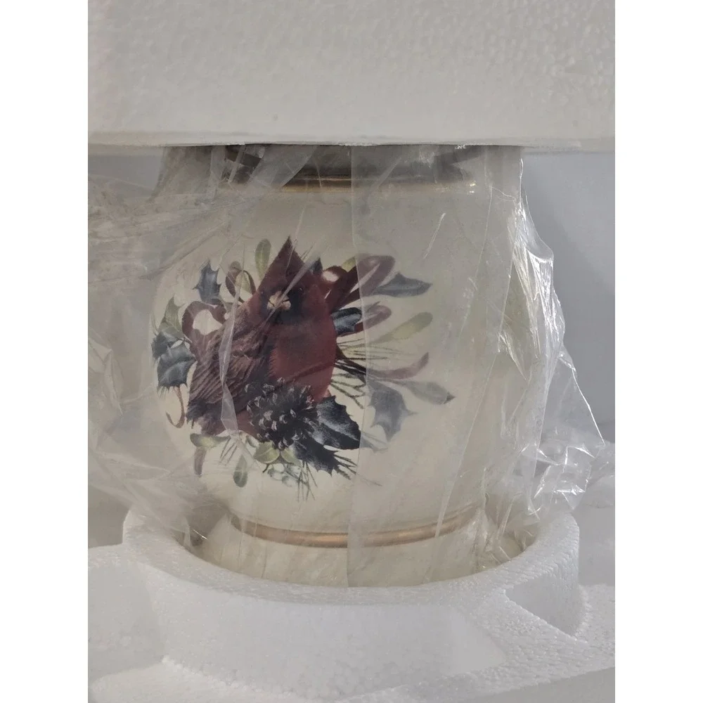 Lenox Christmas Cardinal Holiday Candle Lamp